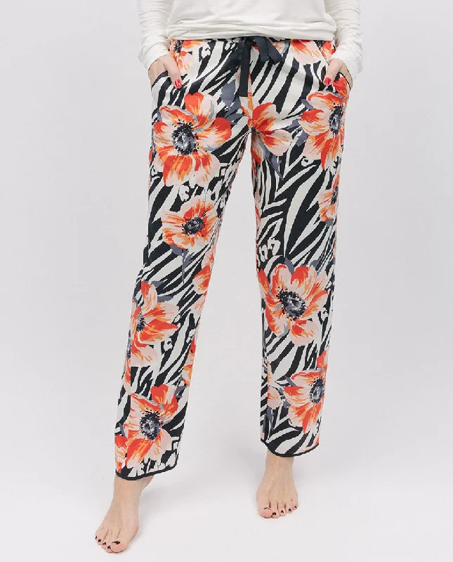 Nicole Animal Floral Print Pyjama Bottoms