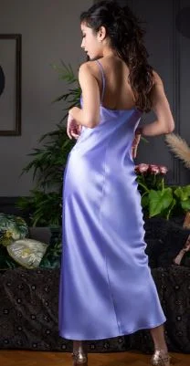 Nouget Full Length Silk Nightgown (in stock, 3 day delivery)