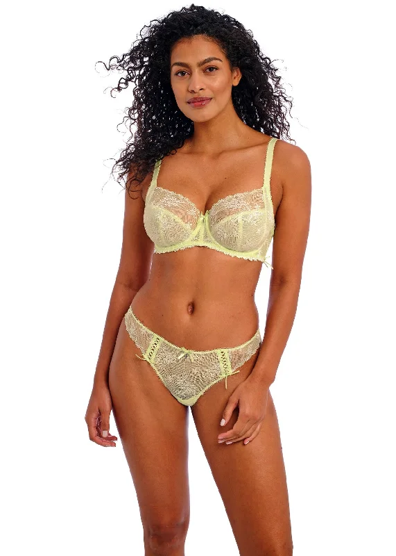 Offbeat Decadence Brazilian Brief In Key Lime - Freya