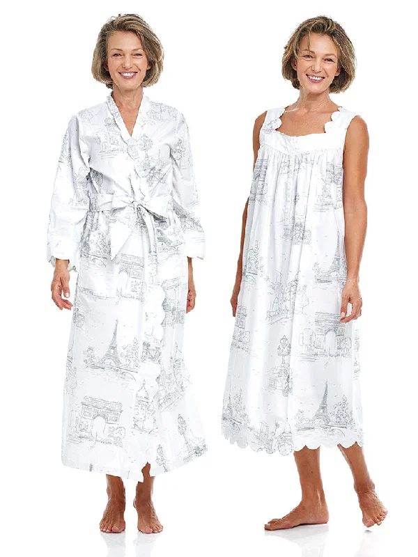 Paris Bundle: Classic Robe + Nightgown