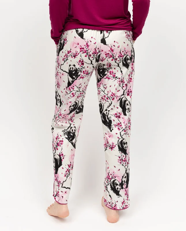 Penelope Womens Panda Print Pyjama Bottoms