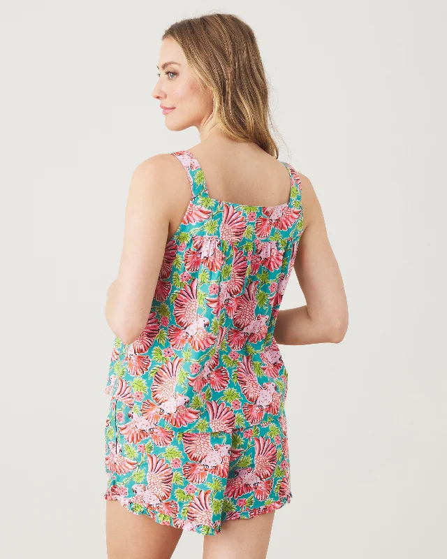 Playful Parrots - Back To Bed Short Set - Tropical