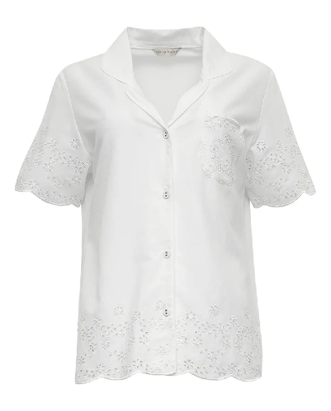 Saskia Embroidered Pyjama Top