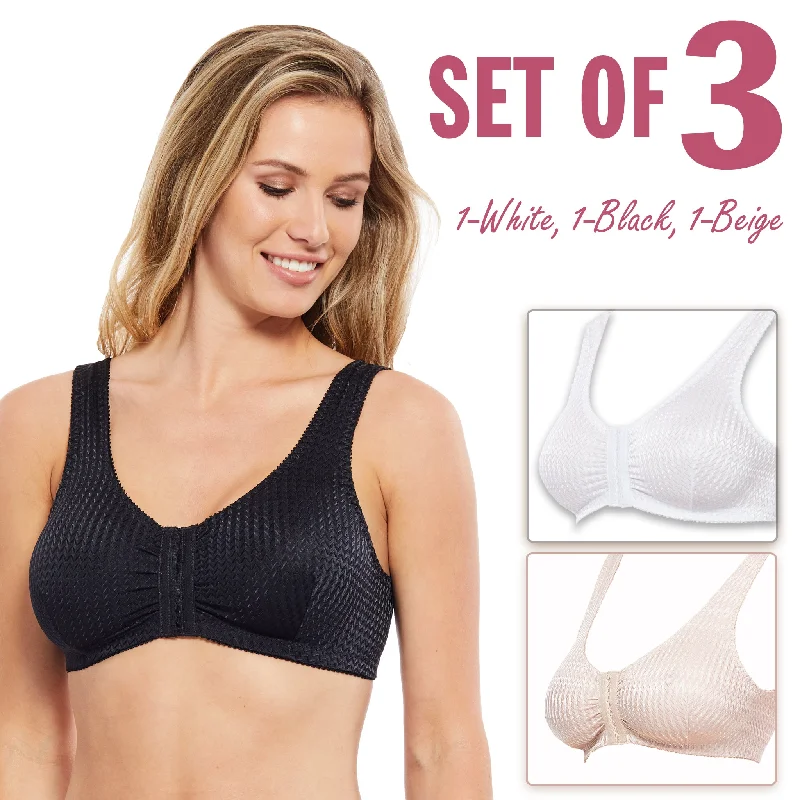 3-Pack (1-White 1-Black 1-Beige) / 38