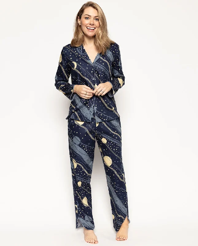 Skye Celestial Print Pyjama Top