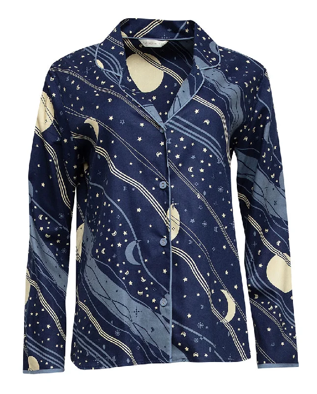 Skye Celestial Print Pyjama Top