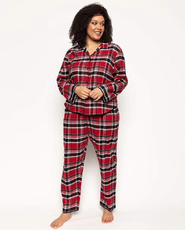 Windsor Womens Super Cosy Check Pyjama Top