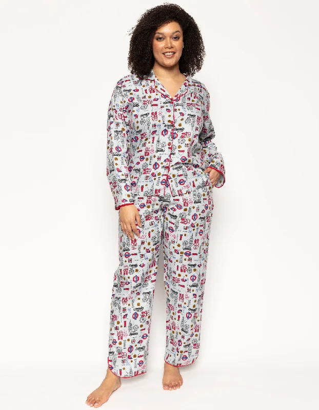 Windsor Womens London Print Pyjama Bottoms