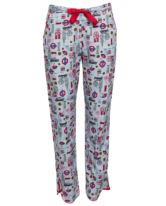 Windsor Womens London Print Pyjama Bottoms