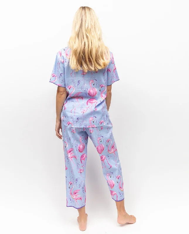 Zoey Flamingo Print Pyjama Top