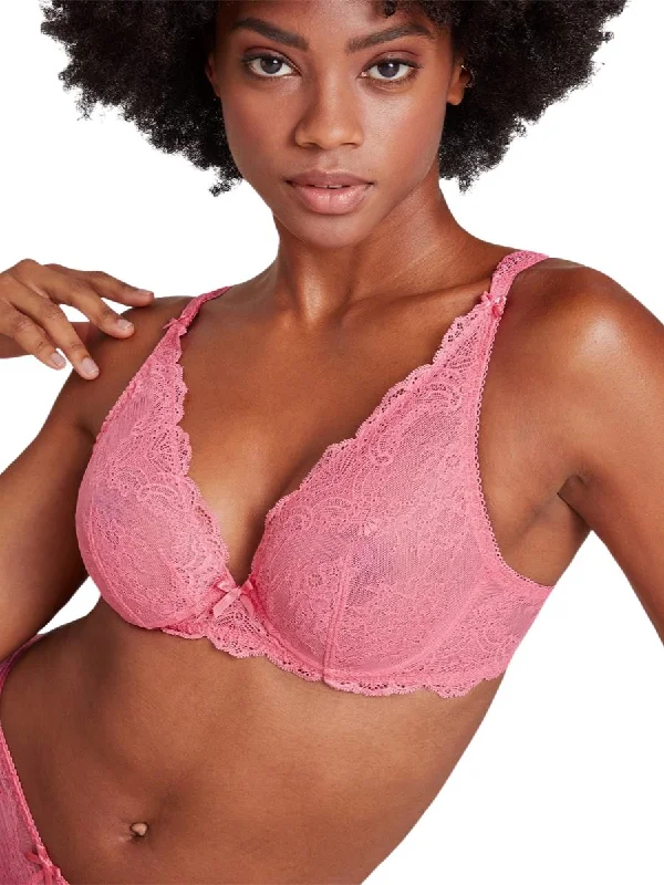 Danse Des Sens Triangle Plunge Bra - Guava