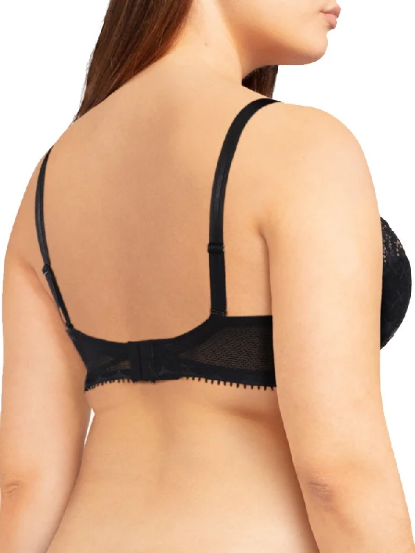 Day To Night Plunge Spacer Bra - Black