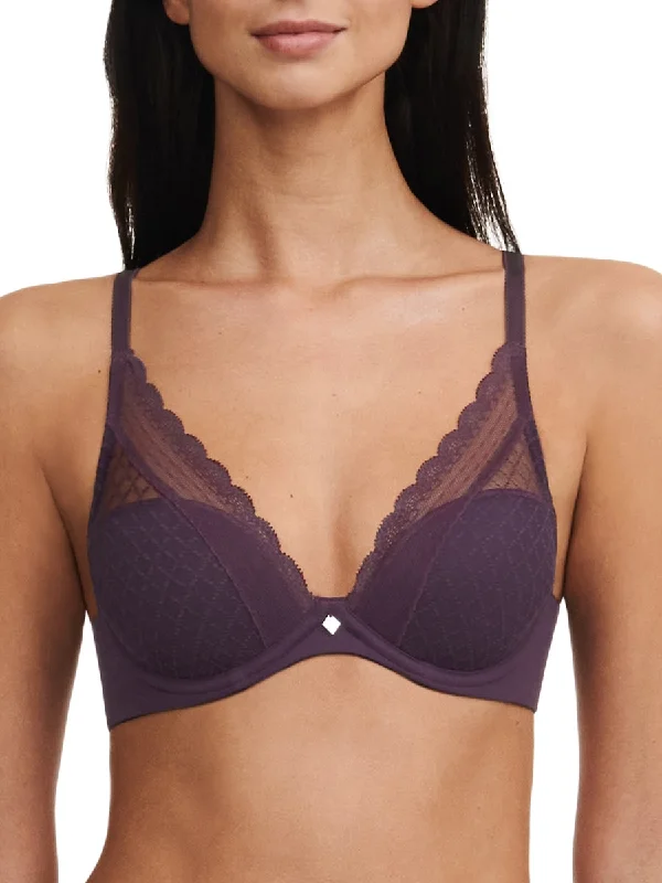 Norah Chic Plunge T-Shirt Bra - Aubergine