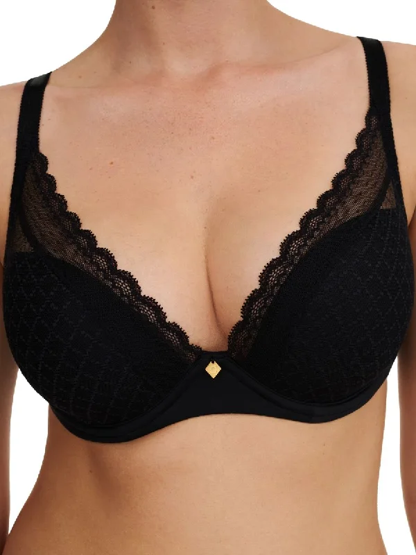 Norah Chic Plunge T-Shirt Bra - Black