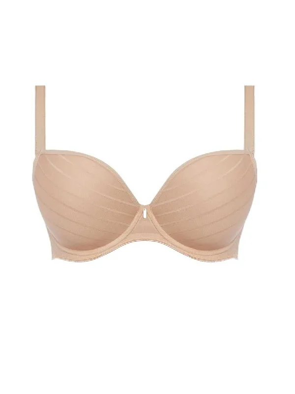 Cameo Moulded Plunge Bra - Sand