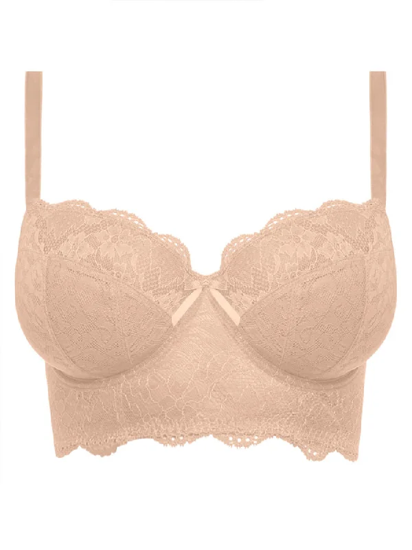 Freya Fancies Longline Plunge Bra - Natural Beige