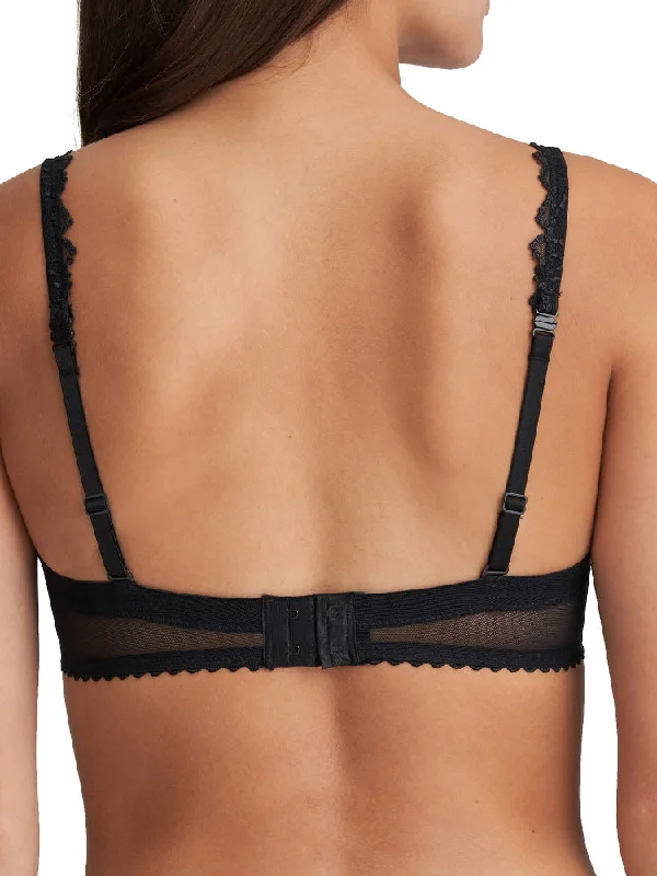 Jane Padded Strapless Bra - Black