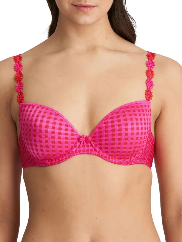 Avero Padded Plunge Bra - Electric Pink