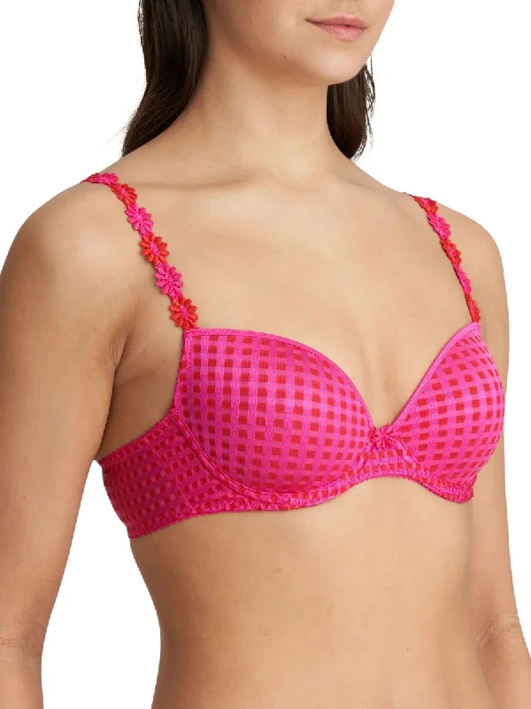 Avero Padded Plunge Bra - Electric Pink