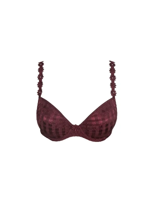 Avero Padded Plunge Bra - Wine