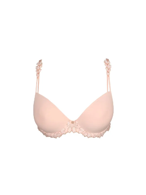 Leda Padded Plunge Bra - Glossy Pink