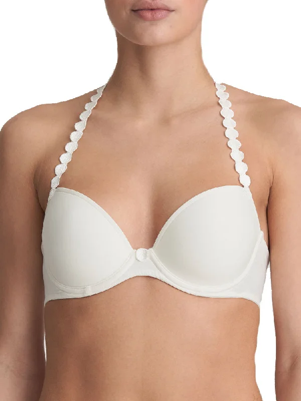 Tom Padded Plunge Bra - Natural