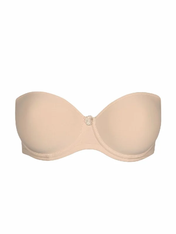 Tom Padded Strapless Bra - Caffé Latte