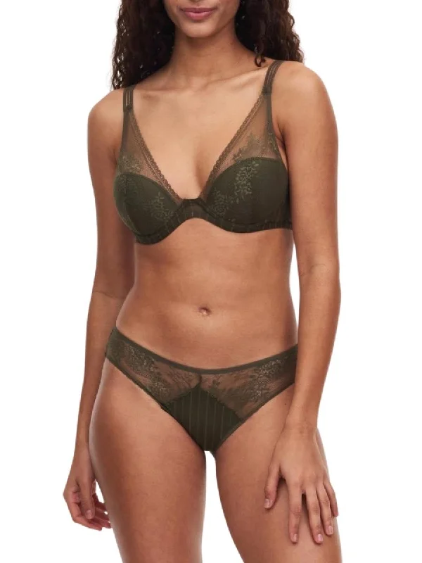 Maddie Plunge T-Shirt Bra - Khaki