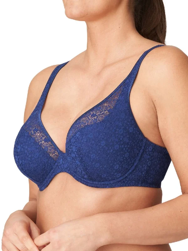 Epirus Half Padded Plunge Bra - Royal