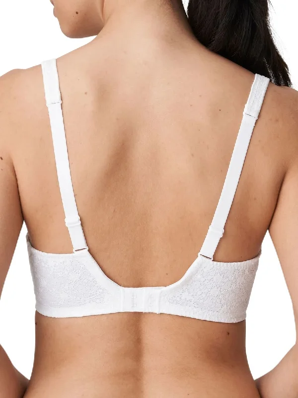 Epirus Half Padded Plunge Bra - White