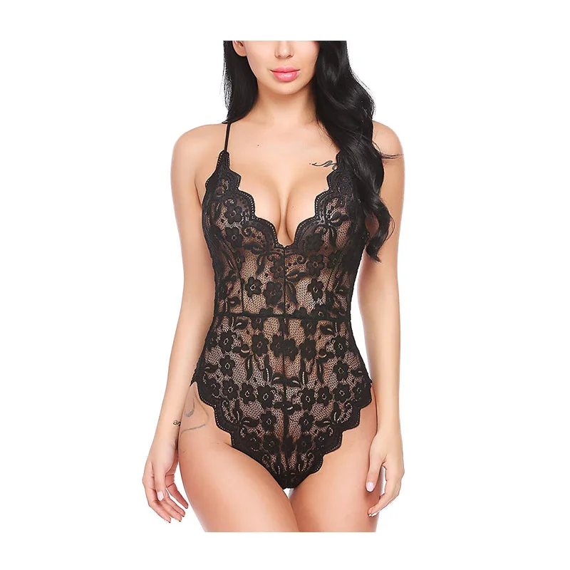 Women Lingerie Sexy Hot Babydoll One Piece Lace Teddy Bodysuit Sexy Babydoll Bodysuit