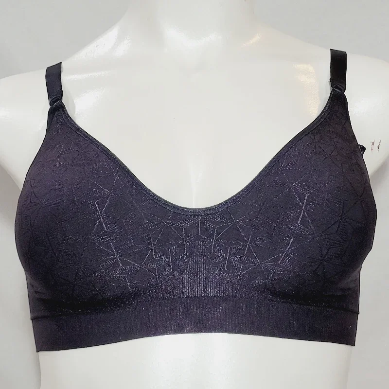 Bali 3381 Comfort Revolution Smart Sizes Convertible No Wire Bra LARGE Black NWT DISCONTINUED