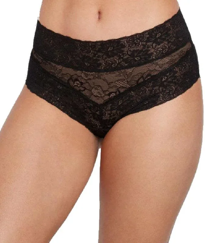 Bendon Lace High Rise Brief - Black