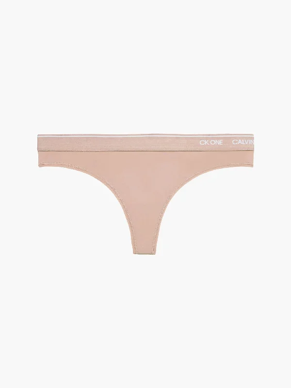 Calvin Klein | CK One Thong | Honey Almond