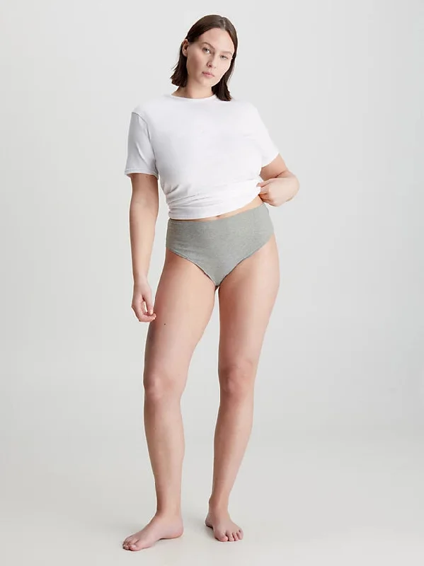 calvin-klein-high-waisted-thong-grey-heather