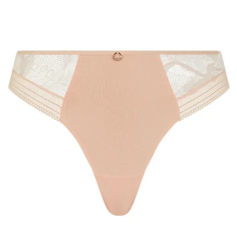 Chantelle True Lace Thong Golden Beige