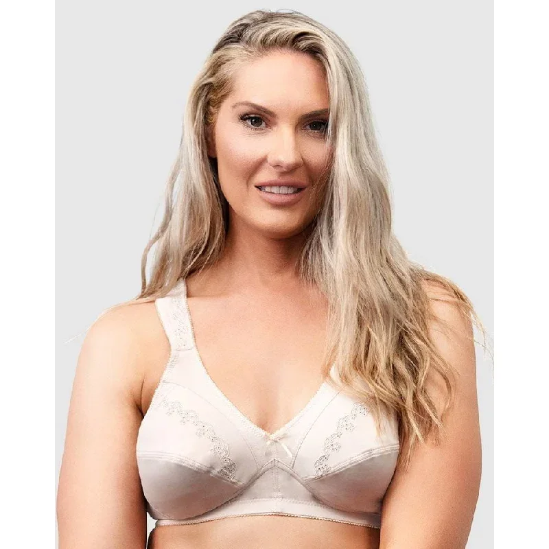 Comfortable Wide Strap Plus Size Wirefree Bra