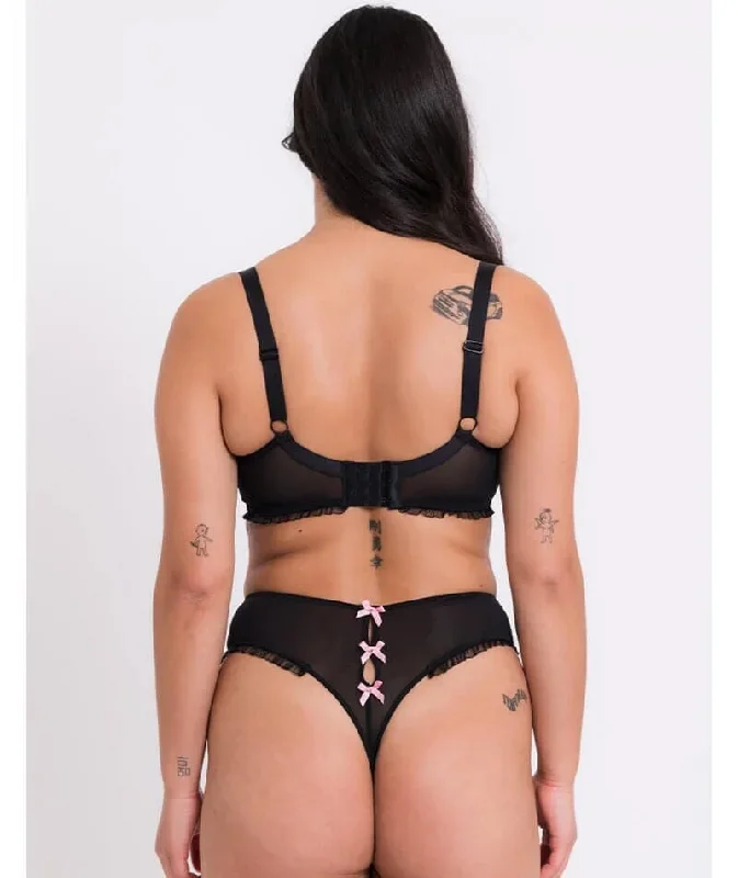 curvy-kate-frill-me-high-waist-thong-black-pink