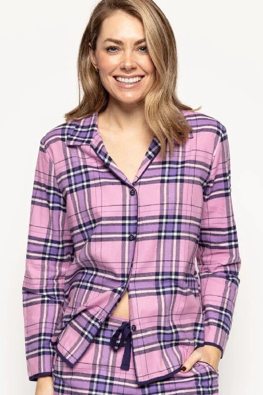 cyberjammies-violet-check-pyjama-top-9463