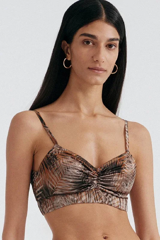 Palm Springs Silk Bralette, Size S (UK 8-10)