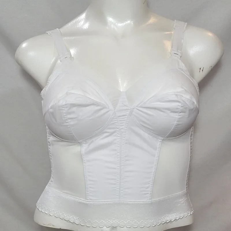 Exquisite Form 7532 Longline Posture Bra 36B White NEW WITHOUT TAGS