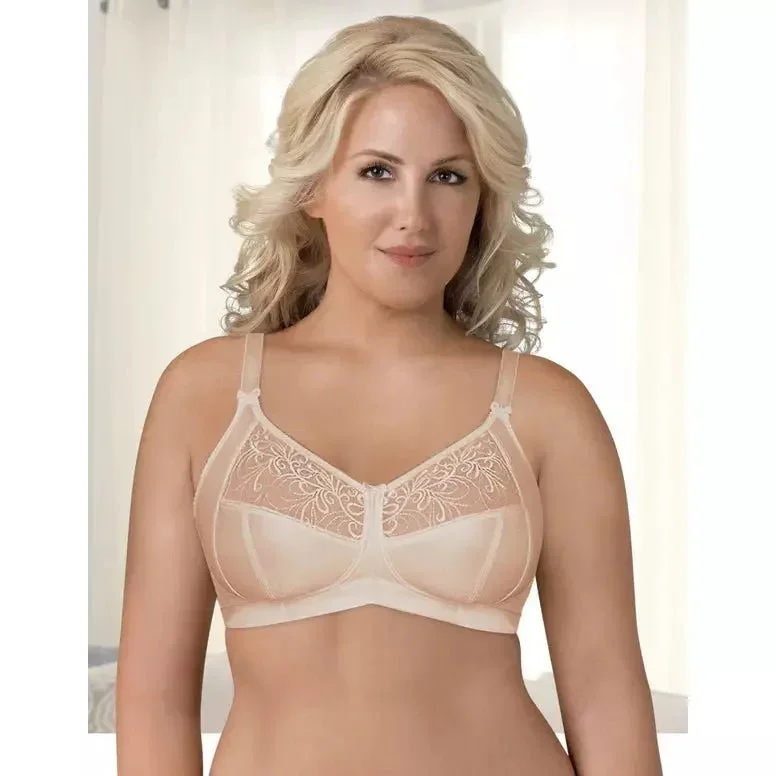 Fully Soft Cup Supportive Wirefree Bra With Embroidery