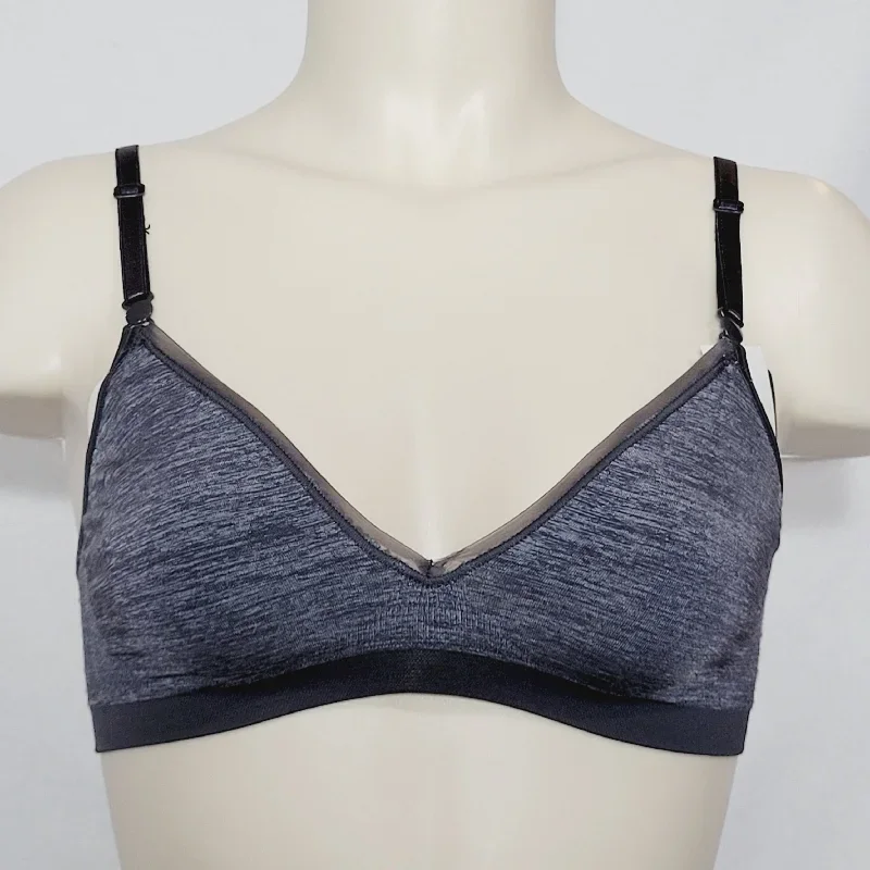 Hanes HCC2 ComfortFlex Seamless Wirefree Bra LARGE Gray NWT