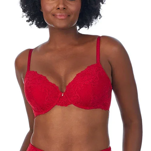 Le Mystere Lace Allure Ruby Red Lace T Shirt Bra 5646