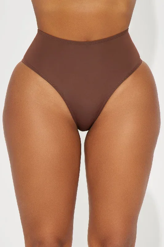 Nova Microfiber Mid Rise Hipster Panty - Chocolate