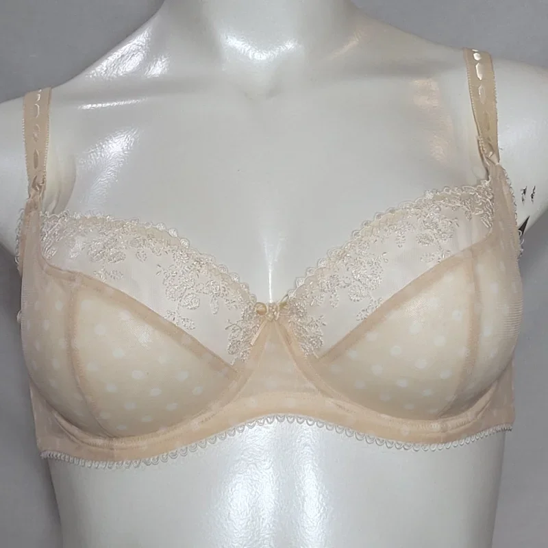 Paramour 115702 by Felina Sweet Revenge Full Busted Underwire Bra 38D Bare & Ivory Dot