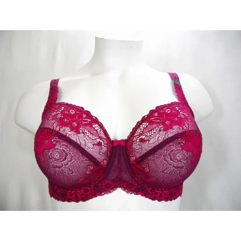 Paramour 115946 by Felina Madison Underwire Bra 40G Grape Wine Vivacious NWT