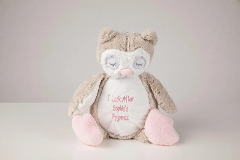 Personalised Owl Teddy- I Look after Sophies Pyjamas