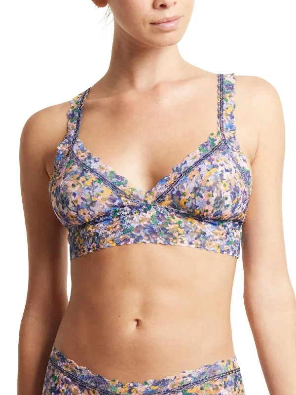 Printed Signature Lace Crossover Bralette Staycation Sale