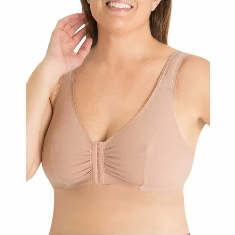 Meryl Front Close Cotton Plus Size Lounge & Sleep Bra